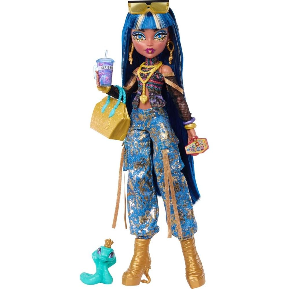Кукла с домашен любимец, Monster High, Cleo De Nile и Hissette, JHK32