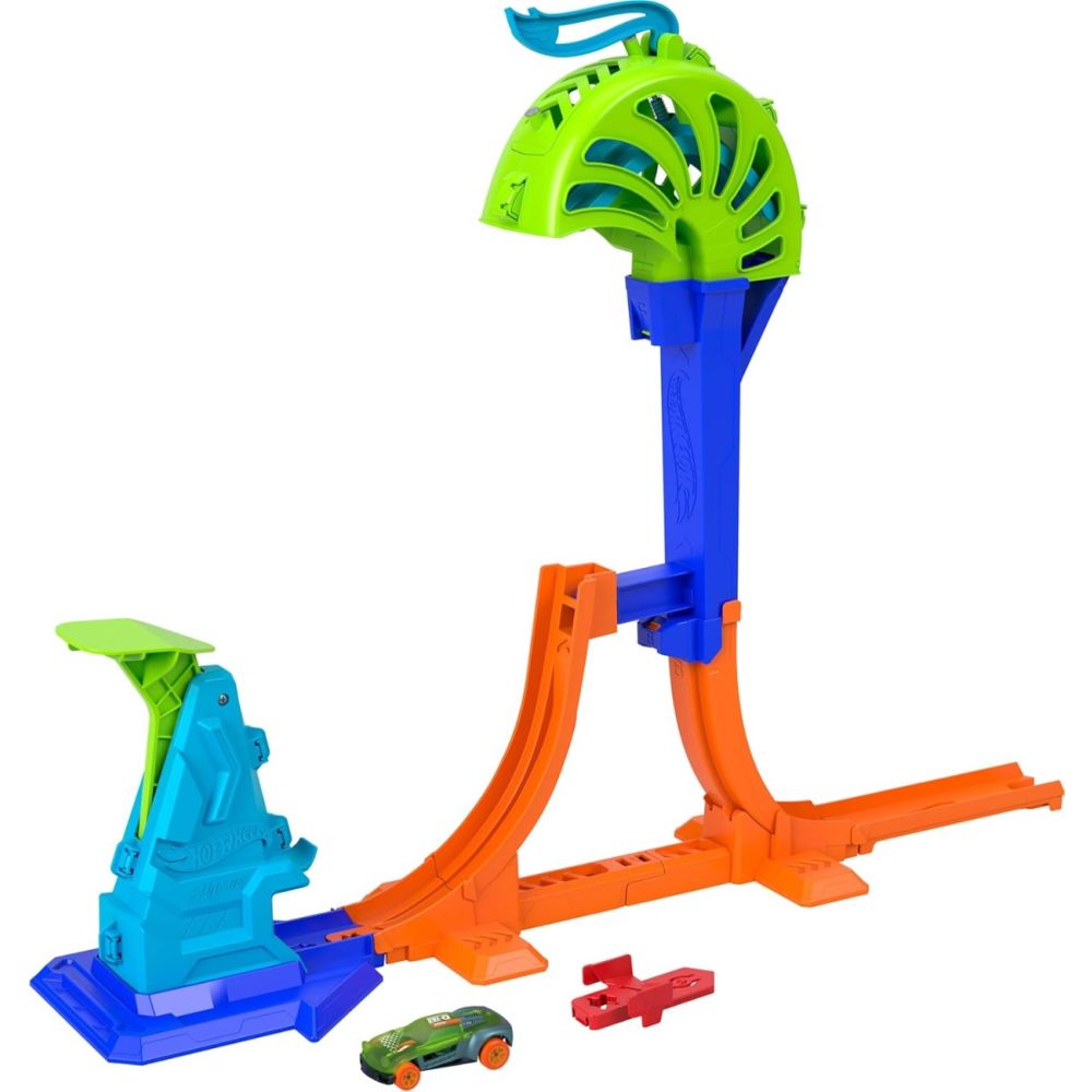 Комплект за игра с количка, Hot Wheels, Stunt Tracks, Power Launch Champion, JHK75