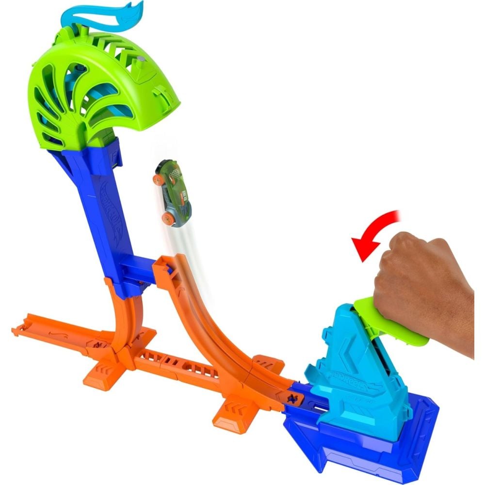 Комплект за игра с количка, Hot Wheels, Stunt Tracks, Power Launch Champion, JHK75