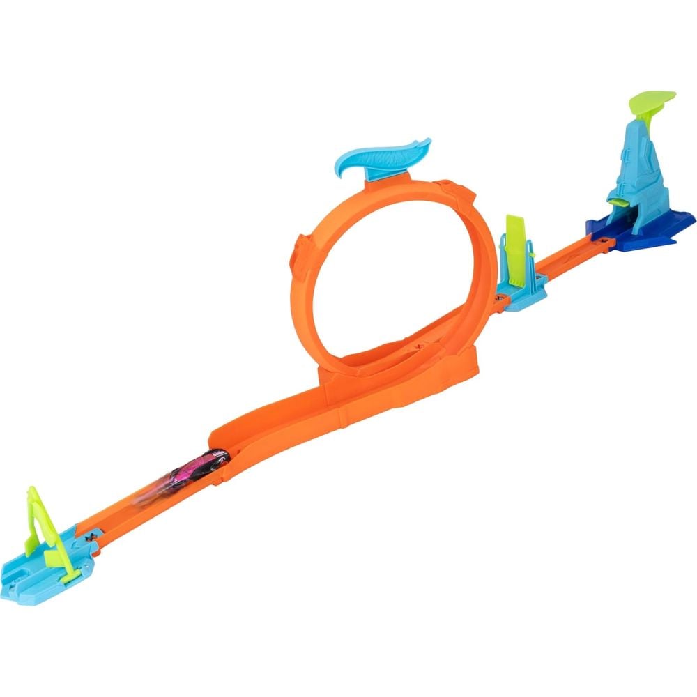 Комплект за игра с количка, Hot Wheels Stunt Track, Loop Flag Finish, JHK77