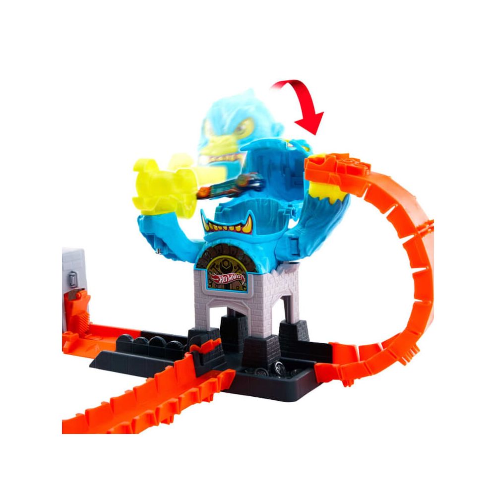 Комплект за игра с количка, Hot Wheels City, Gorilla Slam Attack, JHL92
