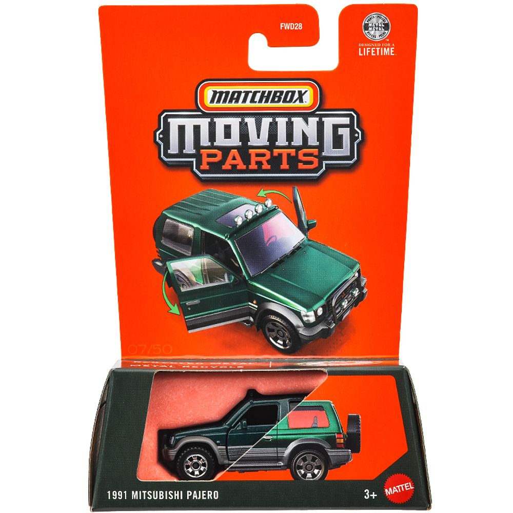 Kоличка Matchbox, Moving Parts, 1991 Mitsubishi Pajero, JHV58