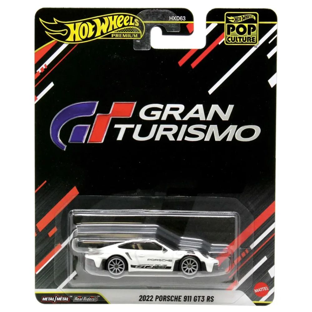 Метална количка, Hot Wheels Premium, Pop Culture, Gran Turismo, 2022 Porsche 911 GT3 RS, JHW82