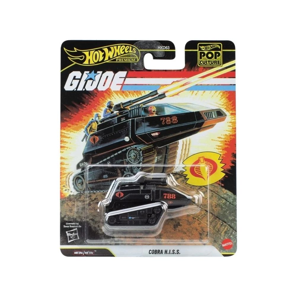 Метално военно превозно средство, Hot Wheels Premium, Pop Culture, GI JOE, Cobra HISS, JHW83