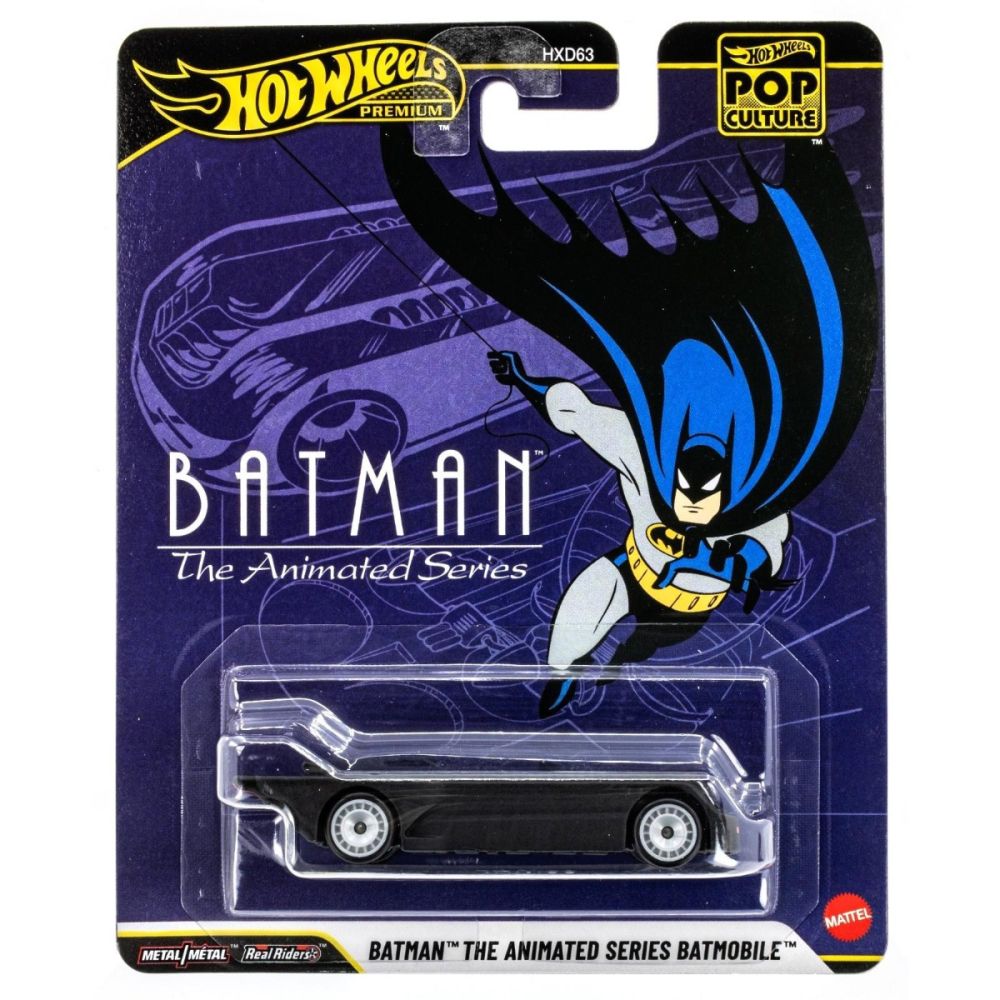 Метална количка, Hot Wheels Premium, Pop Culture, Batman The Animated Series, JHW88