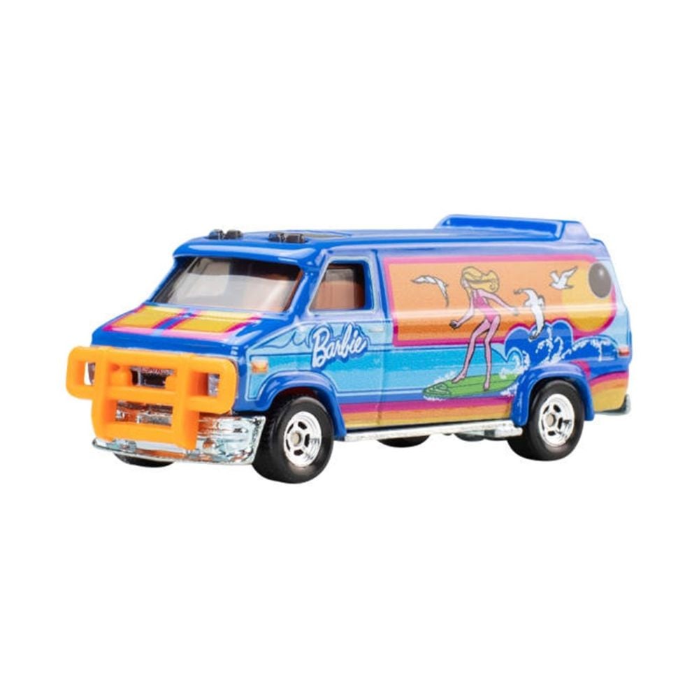 Метална количка, Hot Wheels Premium, Pop Culture, Barbie, Custom GMC Panel Van, JHW98
