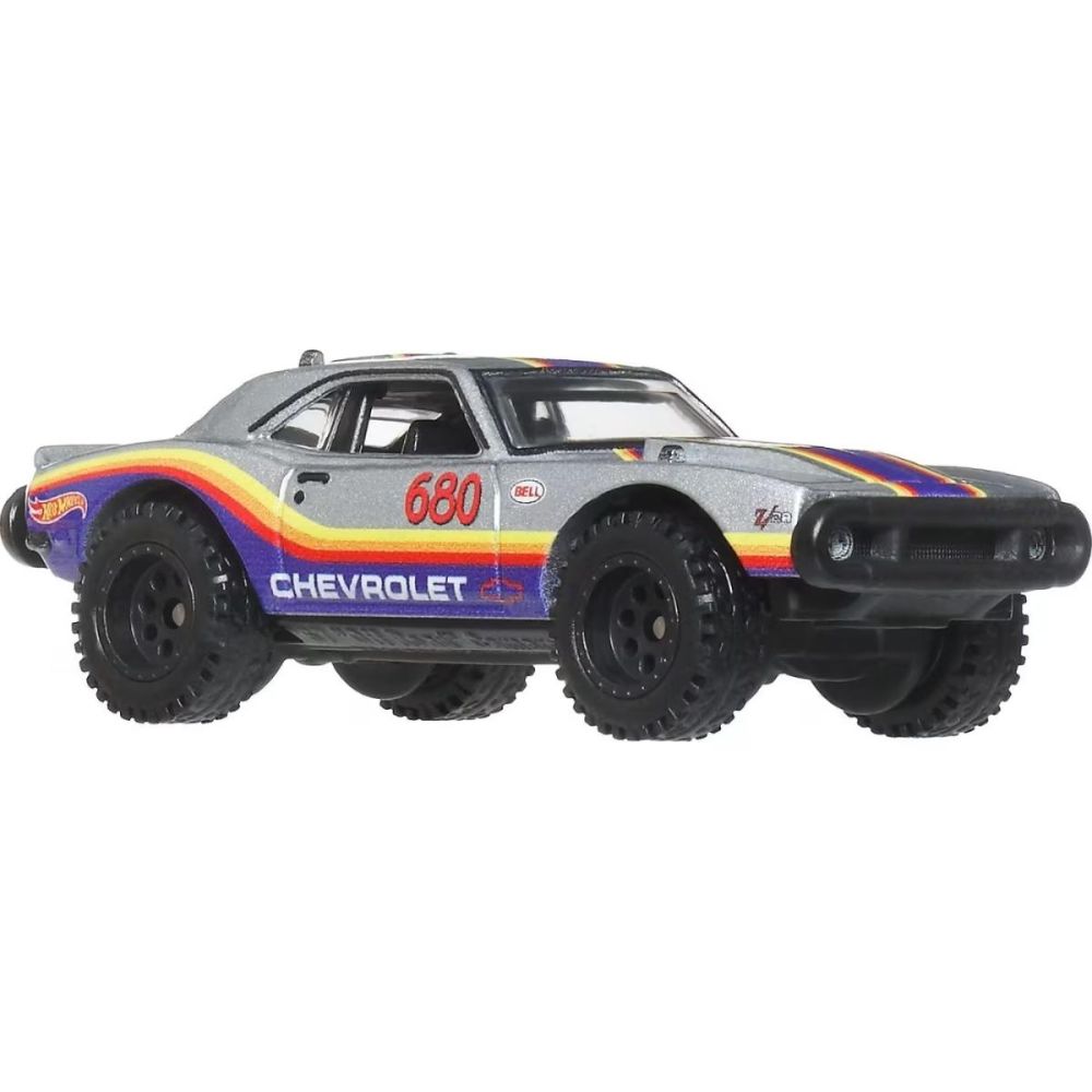 Автовоз с количка Hot Wheels, Car Culture Team Transport, 67 Off Road Tout-Terrain Camaro и Terra-Torque, JHX93