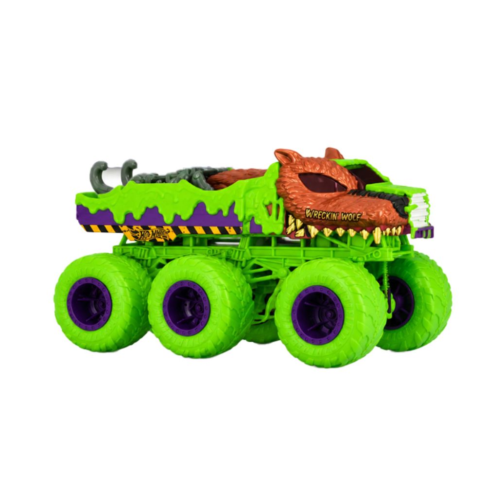 Количка Hot Wheels Monster Truck, Big Rigs, Wreckin Wolf, JHY76