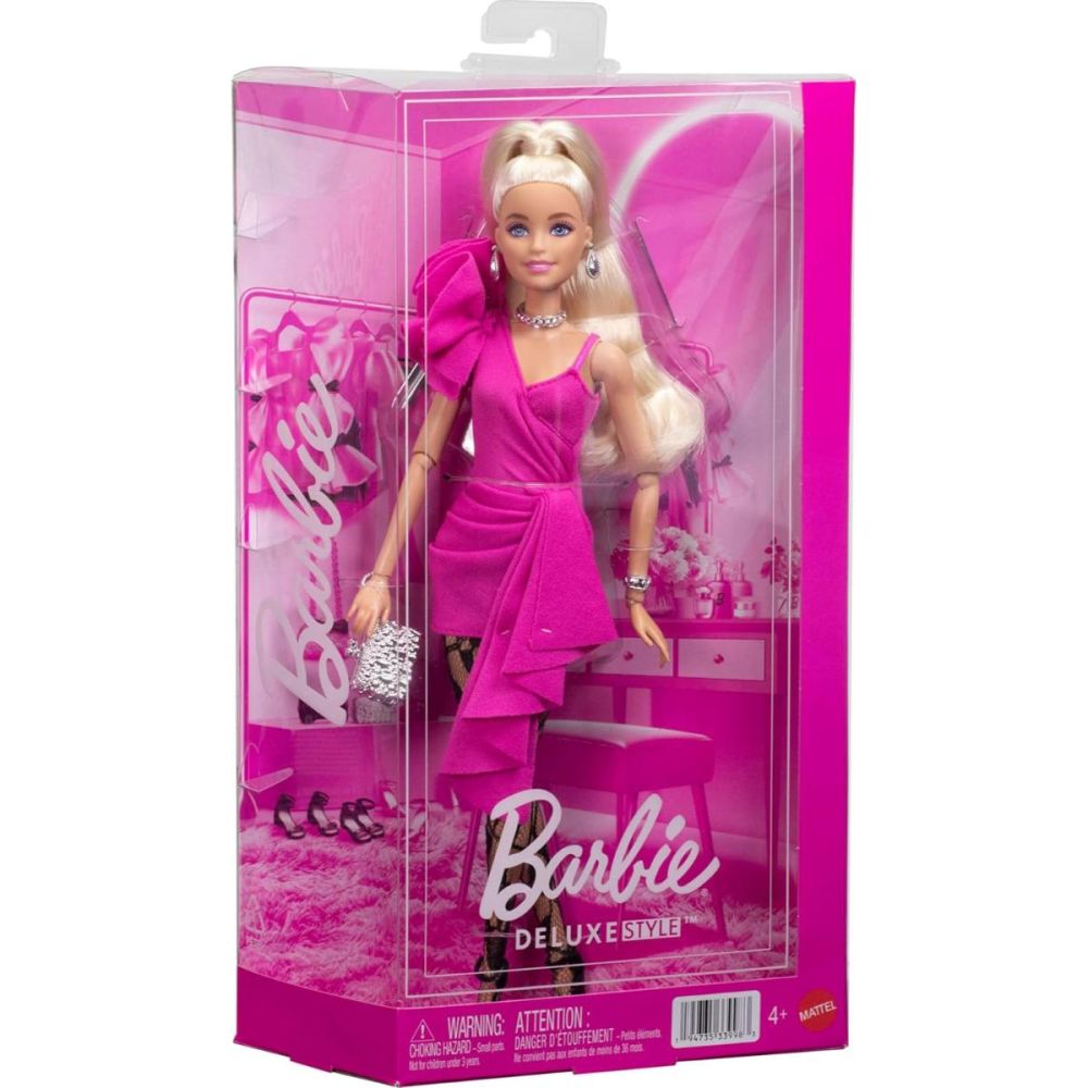 Кукла с розова рокля, Barbie Deluxe Style, JJN73