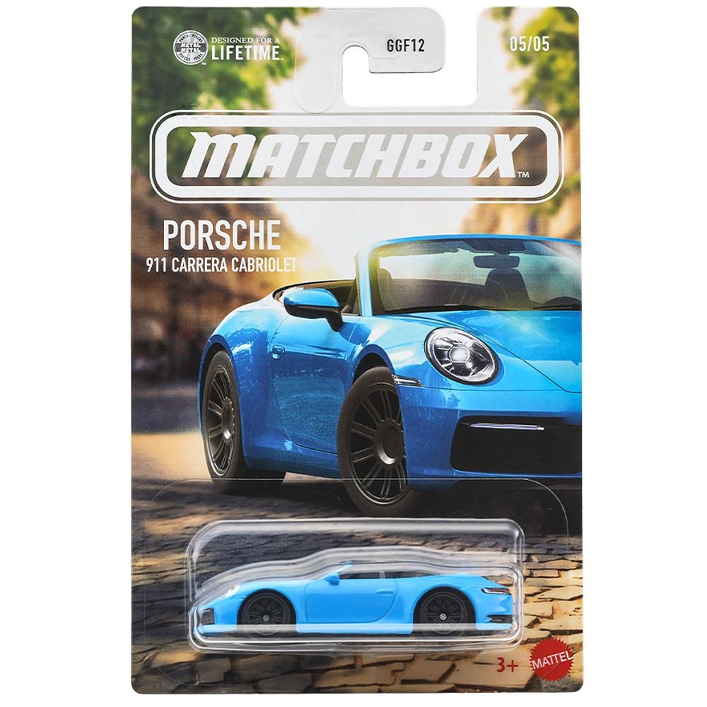 Метална количка, Matchbox, Porsche 911 Carrera Cabriolet, JJR59