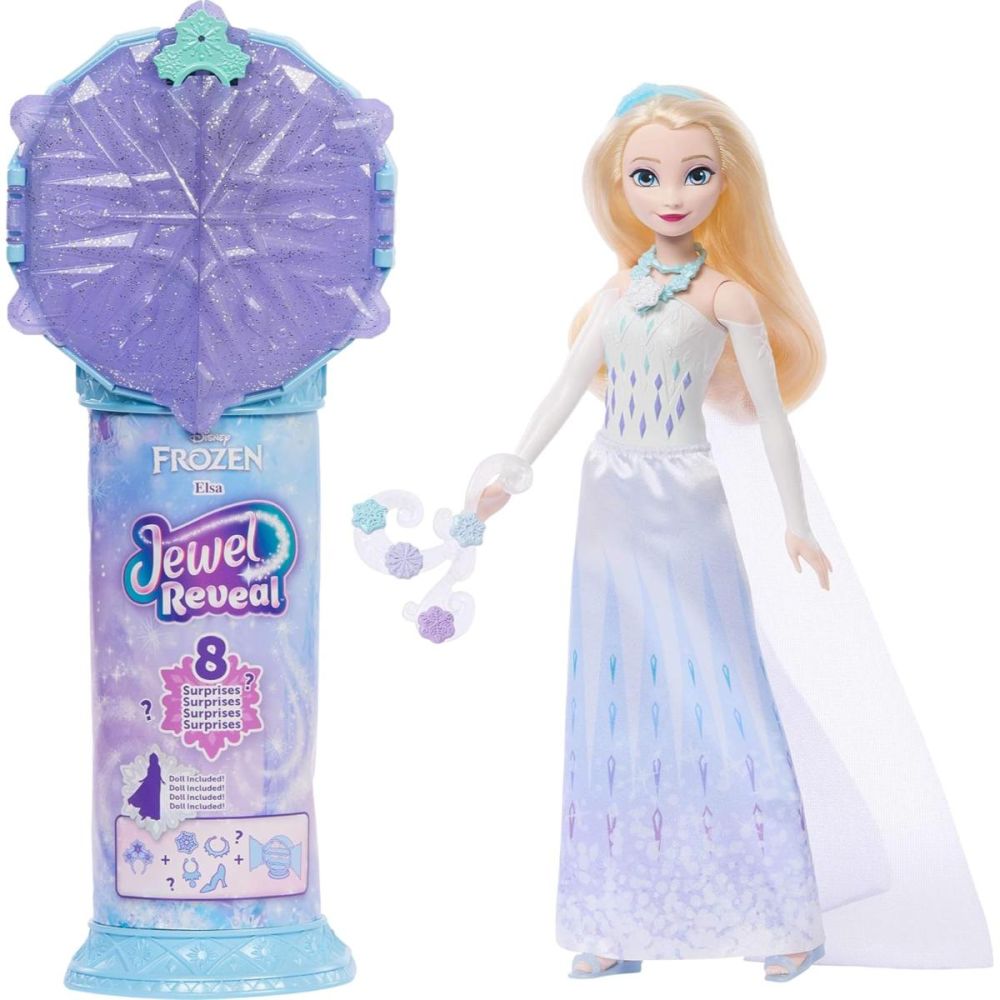 Кукла с аксесоари изненада, Disney Frozen, Jewel Reveal, Елза, JJY36