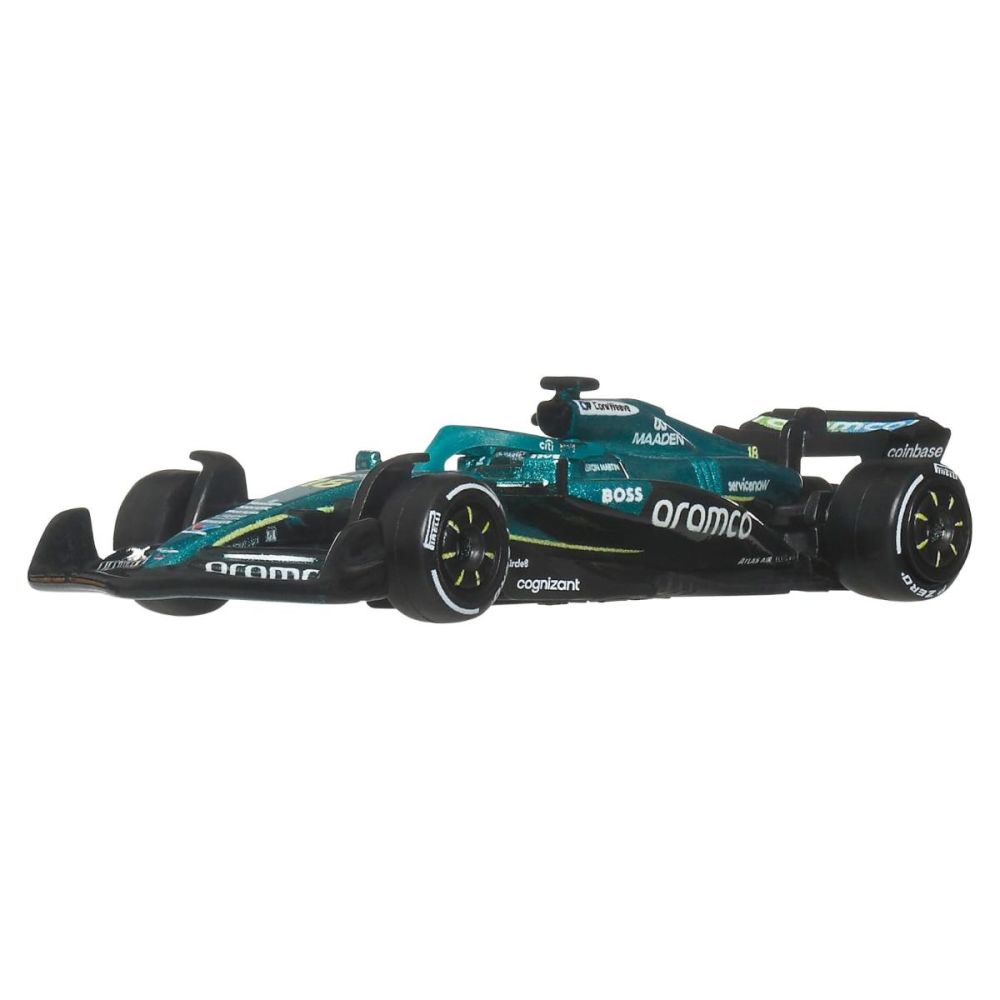 Метална състезателна количка, Hot Wheels, Aramco Team, 2025 Formula 1 Aston Martin #18, JKD87