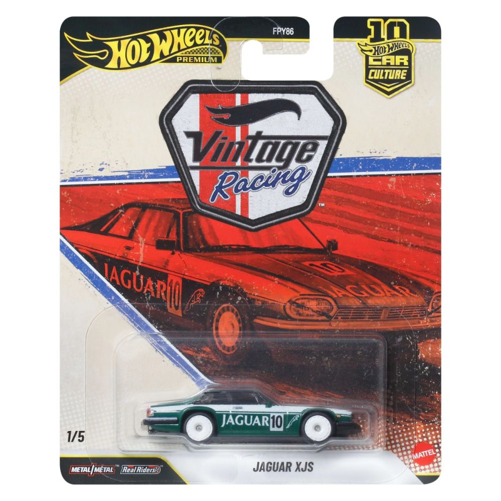 Метална количка, Hot Wheels Premium, Car Culture, Jaguar XJS, JKF02