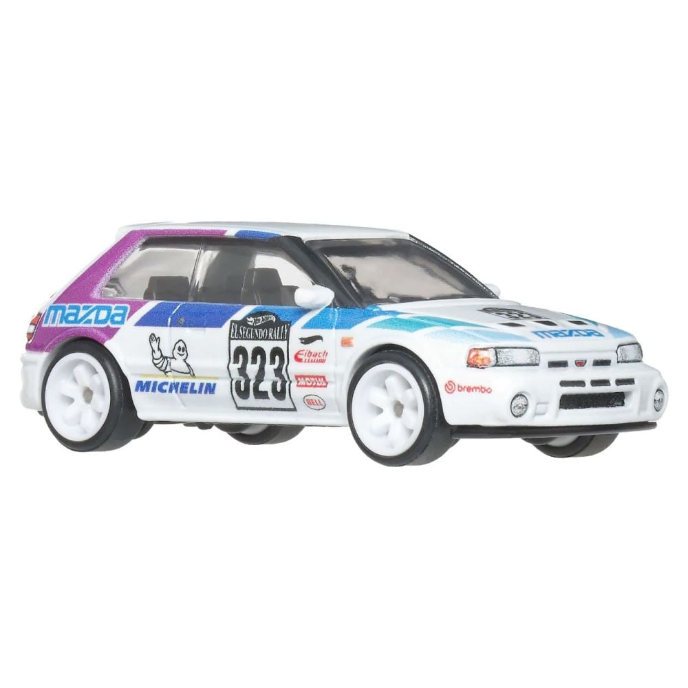 Метална количка, Hot Wheels Premium, Car Culture, Mazda 323 GTR, JKF17