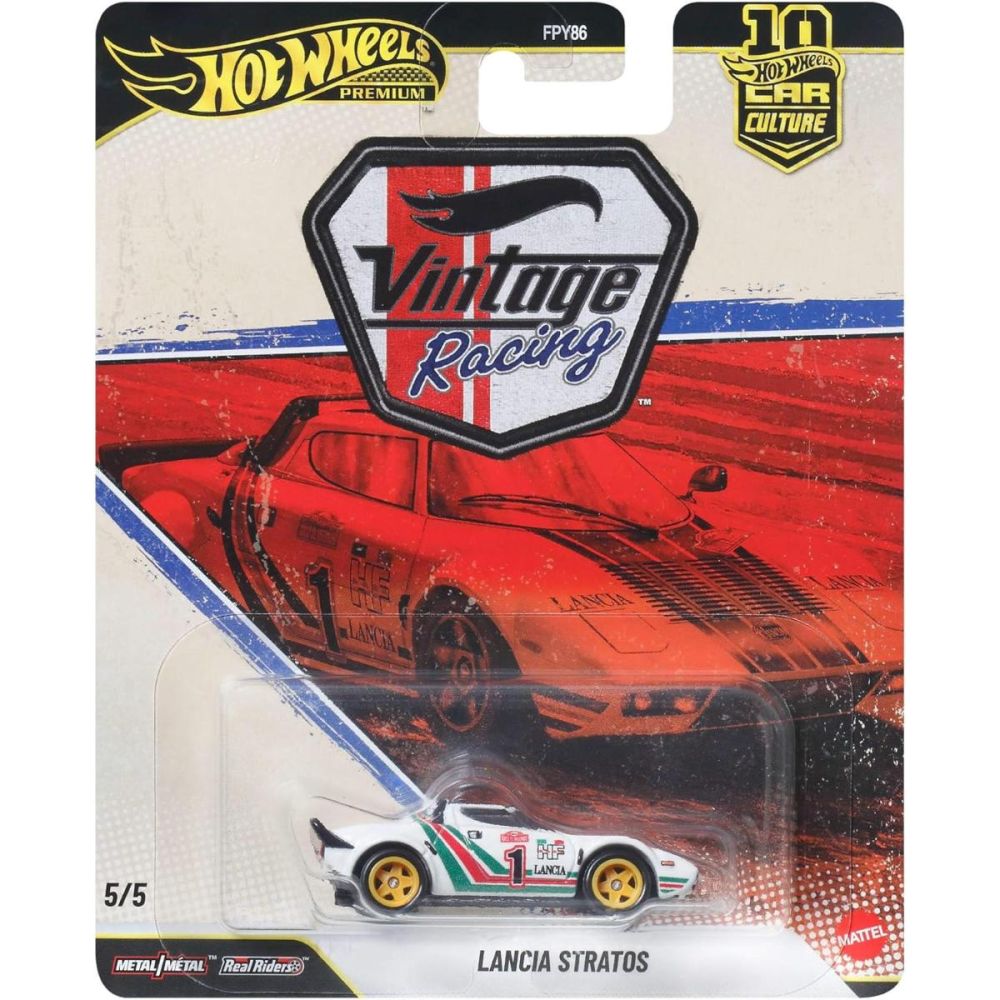 Метална количка, Hot Wheels Premium, Car Culture, Lancia Stratos, JKF26