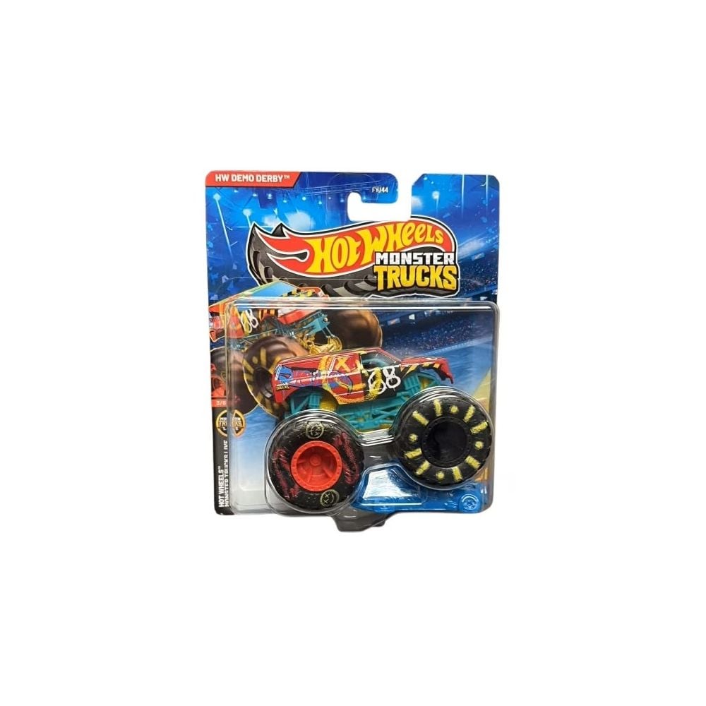 Количка Hot Wheels, Monster Truck, Crushed Car, Demo Derby, JKJ92