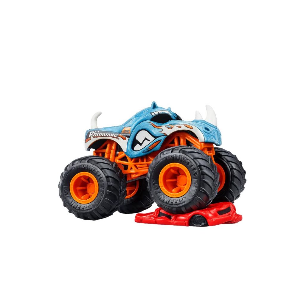 Количка Hot Wheels, Monster Truck, Crushed Car, Rhinomite, JKJ96