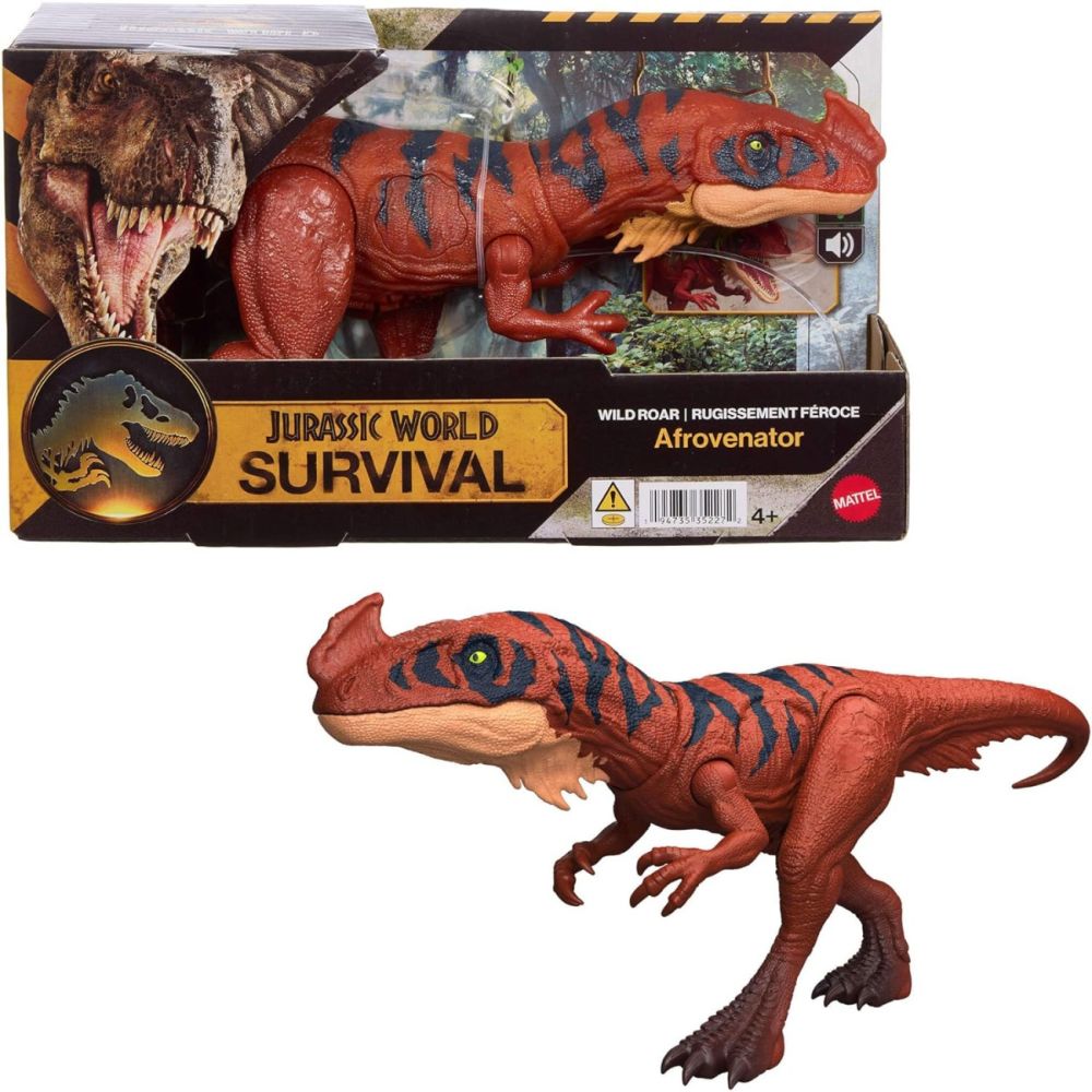 Подвижна фигурка, Jurassic World Survival, Wild Roar, Afrovenator, JKL76