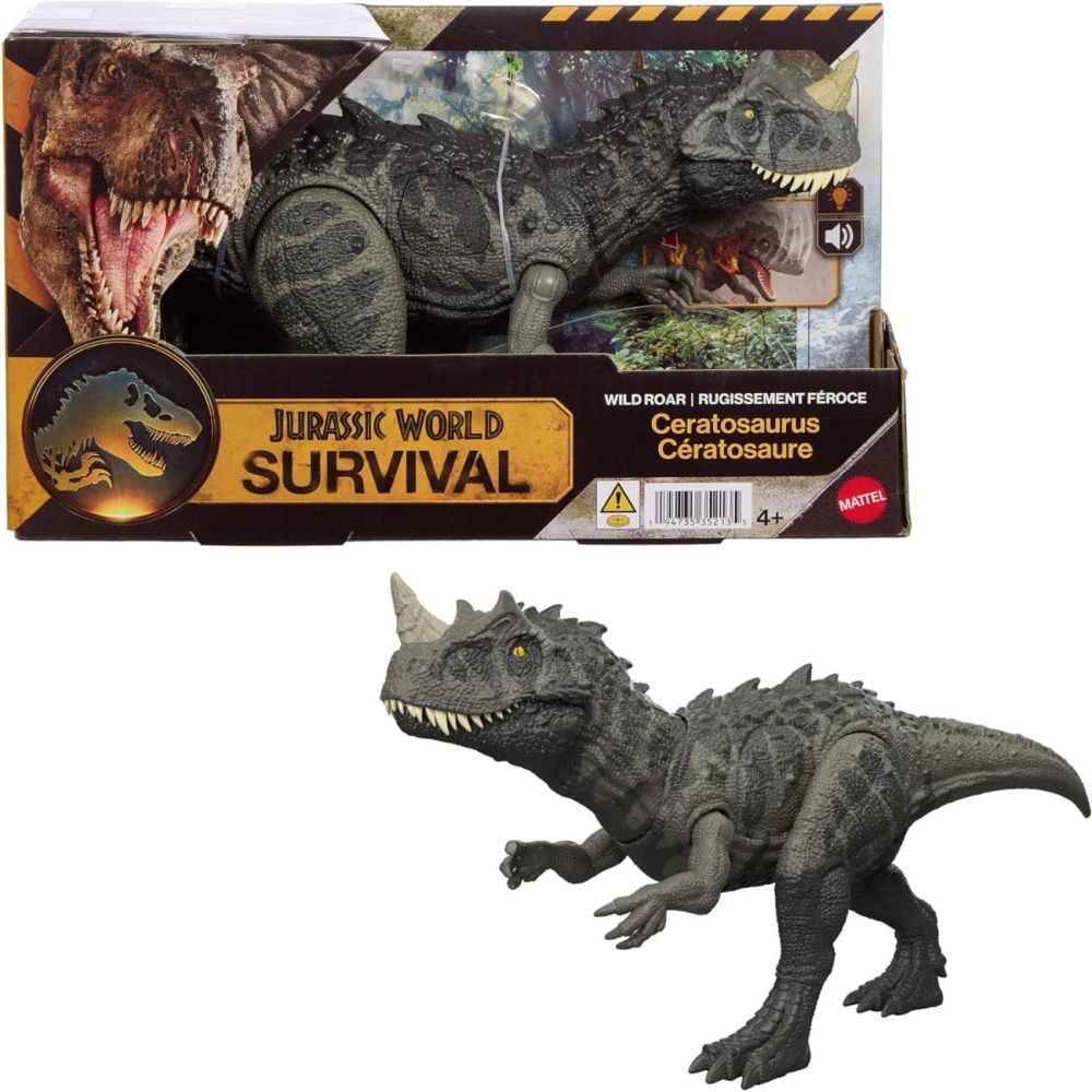 Подвижна фигурка, Jurassic World Survival, Wild Roar, Ceratosaurus, JKL77