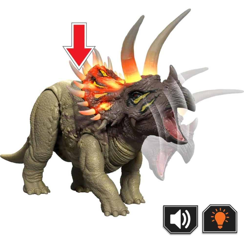 Подвижна фигурка, Jurassic World Survival, Wild Roar, Triceratops JKL81
