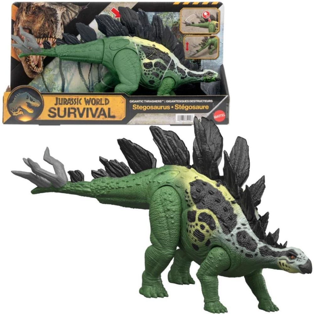 Подвижна фигурка, Jurassic World Survival, Wild Roar, Stegosaurus, JKL85
