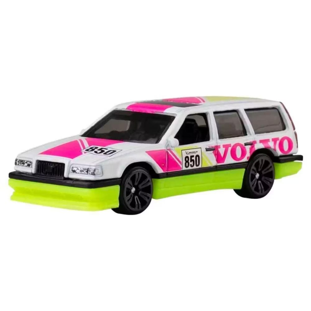 Метална количка, Hot Wheels, Neon Speeders, Volvo 850 Estate, JKX93