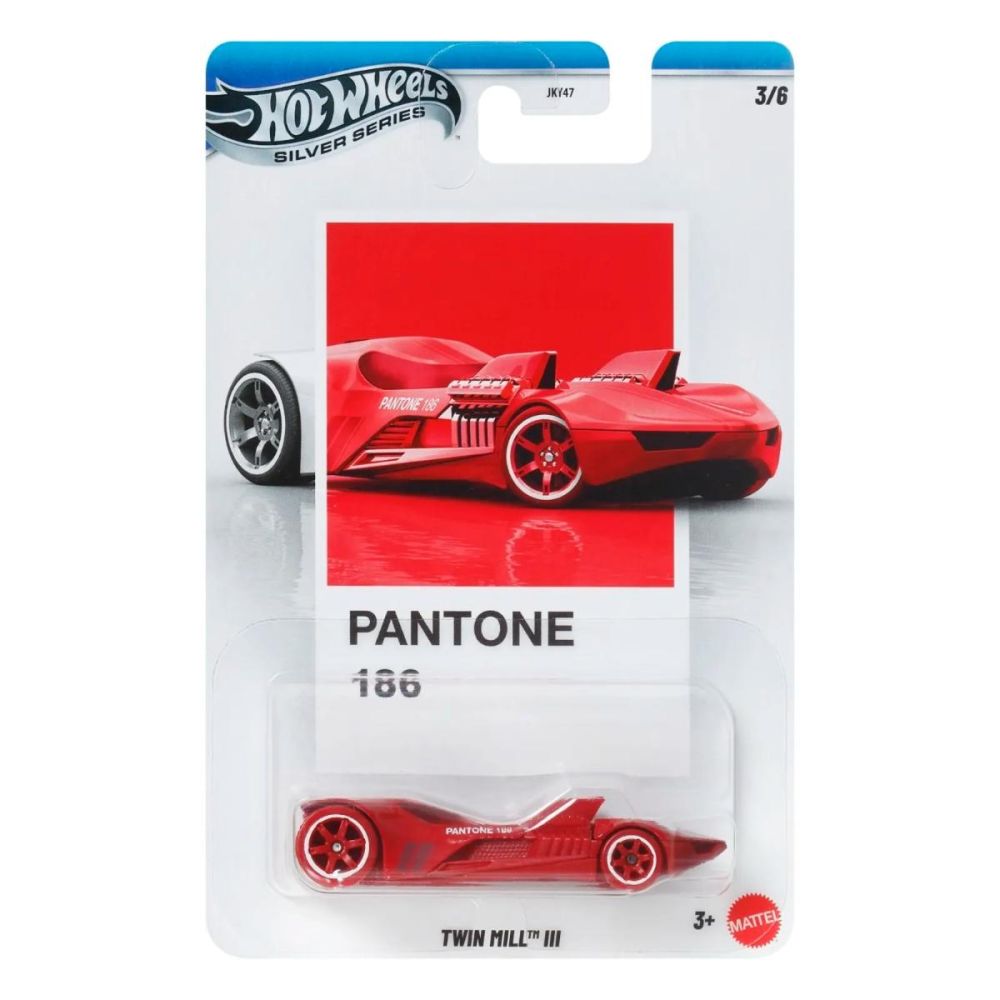 Метална количка, Hot Wheels, Silver Series, Pantone 186, Twin Mill III, 1:64, JKY51