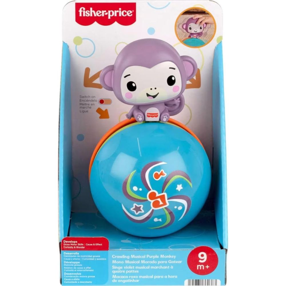 Играчка за бебета, Fisher Price, Crawling Musical Monkey, JLB95
