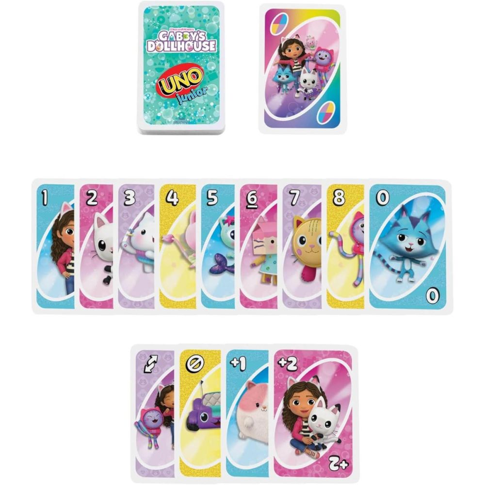 Настолна игра, Uno Junior, Gabbys Dollhouse, JLH17