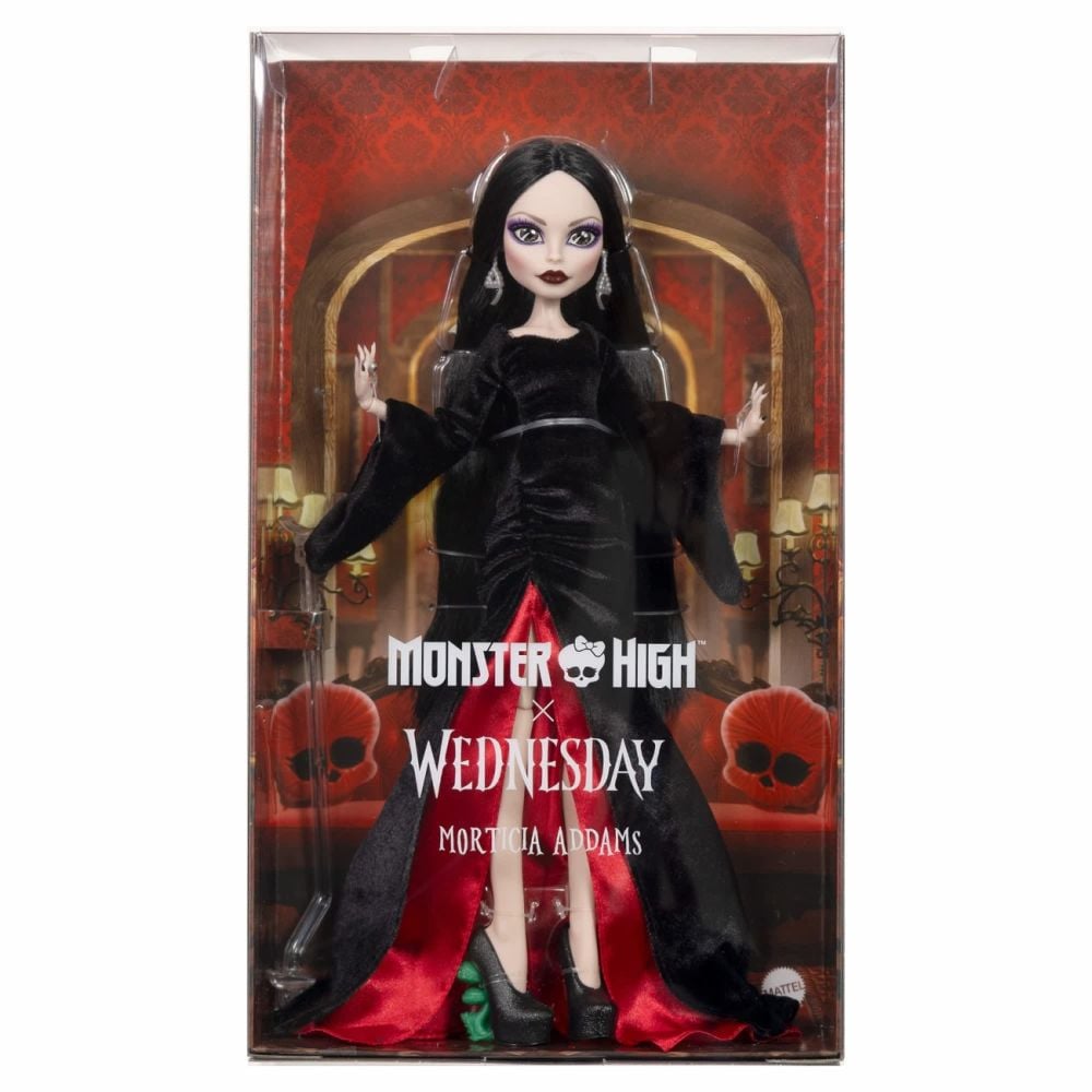 Кукла Monster High X Wednesday, Morticia Addams, JLK99