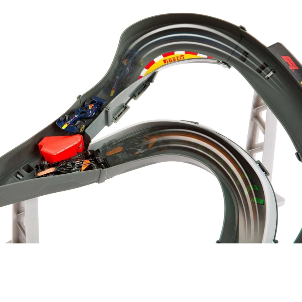 Комплект от 3 колички и състезателна писта, Hot Wheels Racing, Formula 1, Sprint Race Circuit, JNN32