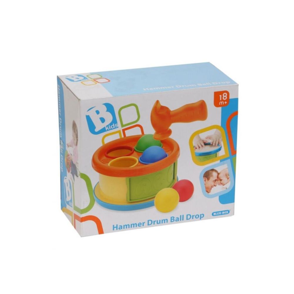 Бебешка играчка B-Kids - Hammer Drum Ball Drop