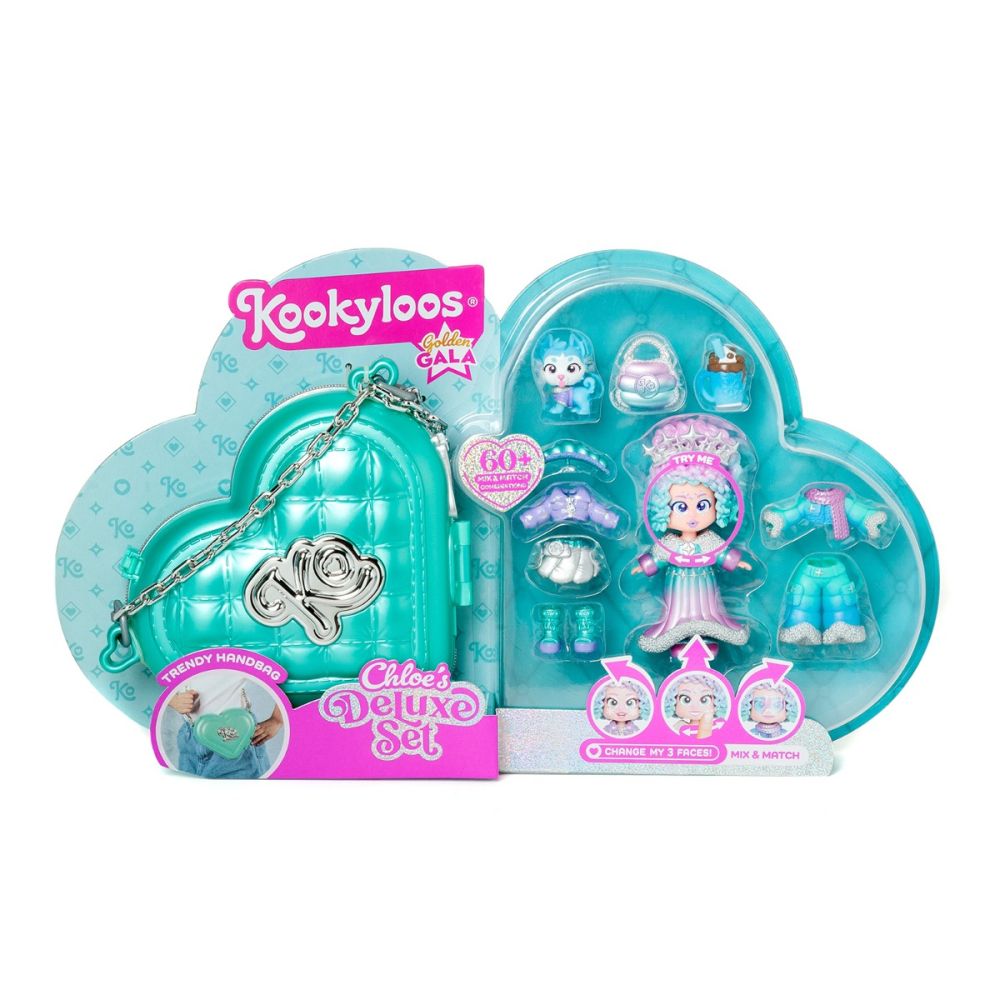 Комплект за игра с кукла и аксесоари, Kookyloos, чантичката на Клои