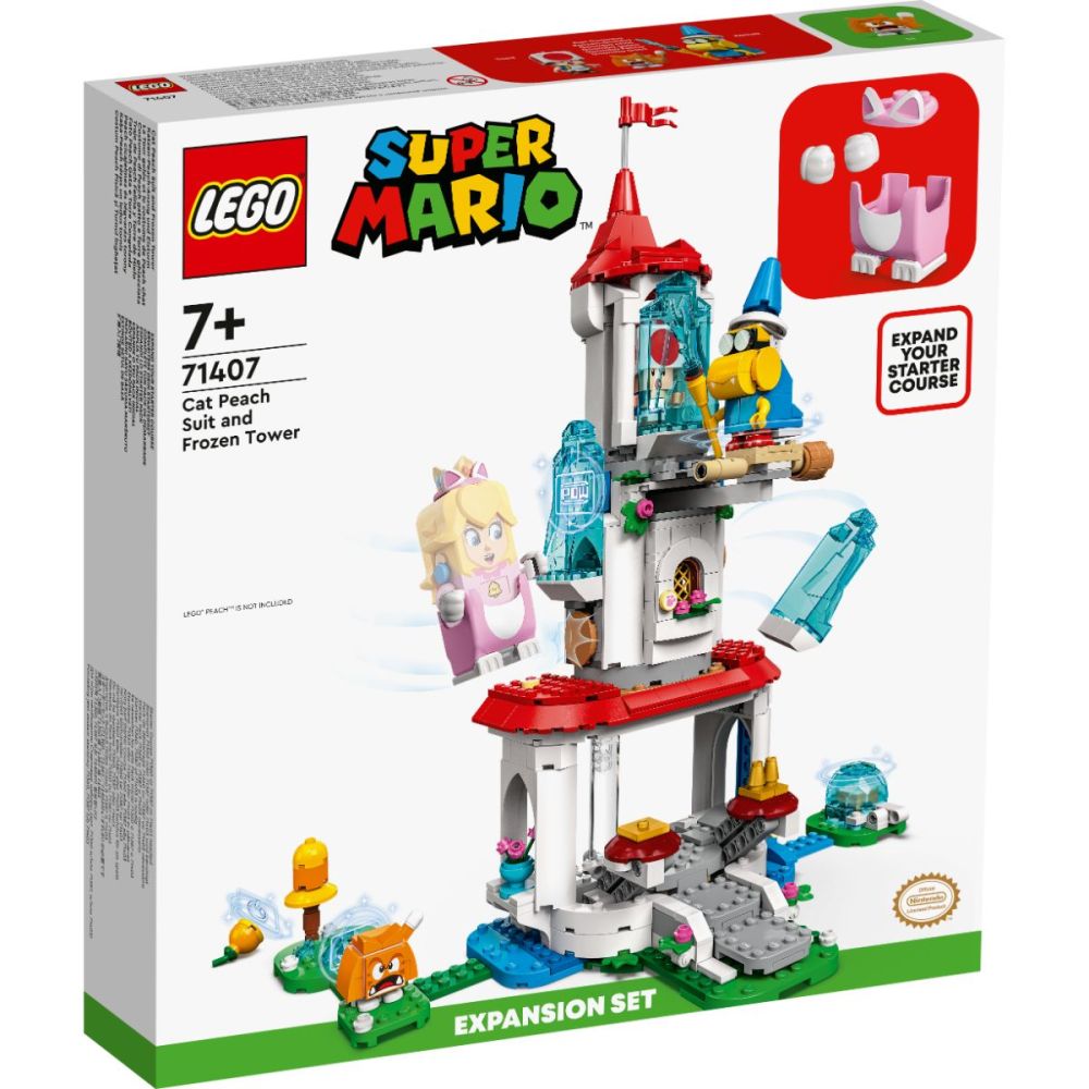 Lego® Super Mario - Комплект Cat Peach Suit and Frozen Tower (71407)