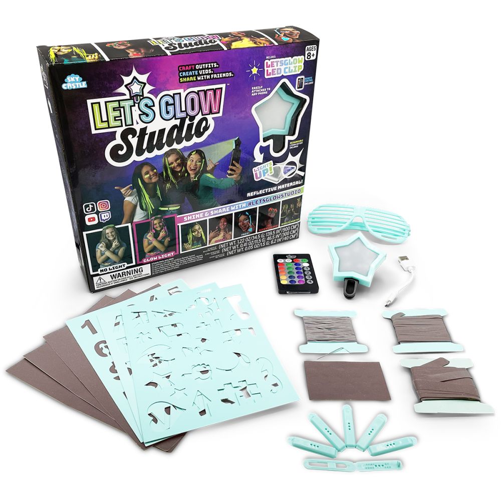 Творчески комплект Let's Glow Studio с фосфоресциращи стикери