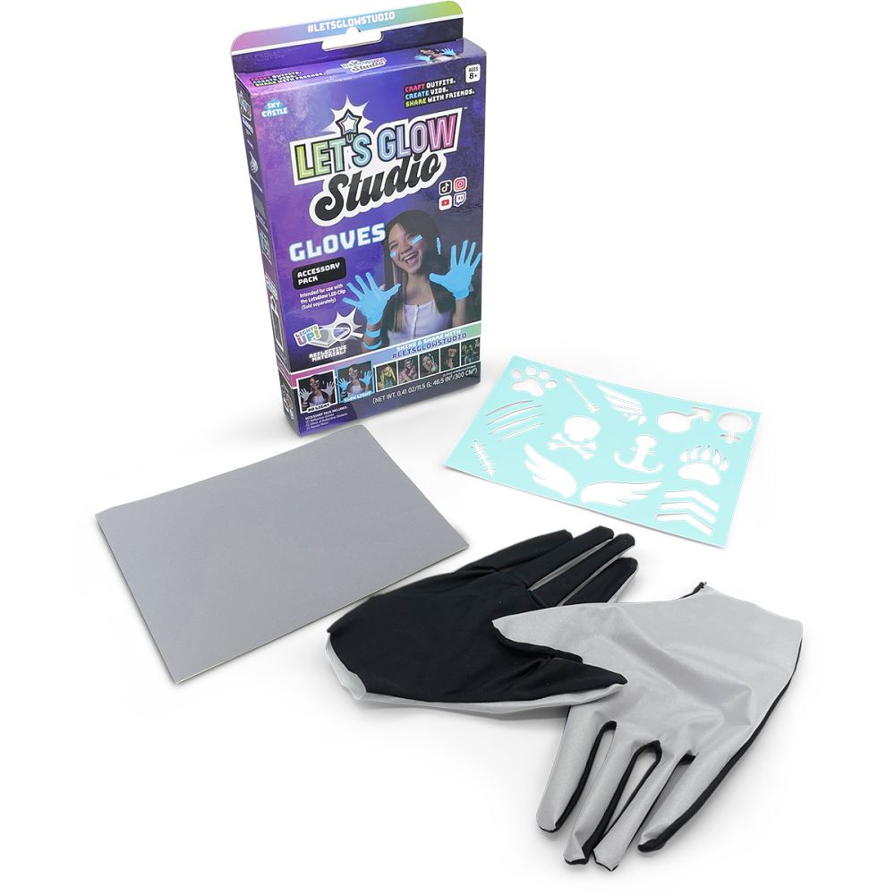 Комплект фосфоресциращи аксесоари Let's Glow Studio Gloves