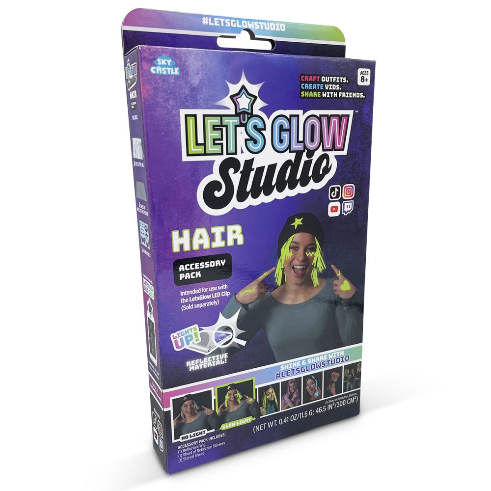 Комплект фосфоресциращи аксесоари Lets Glow Studio Hair