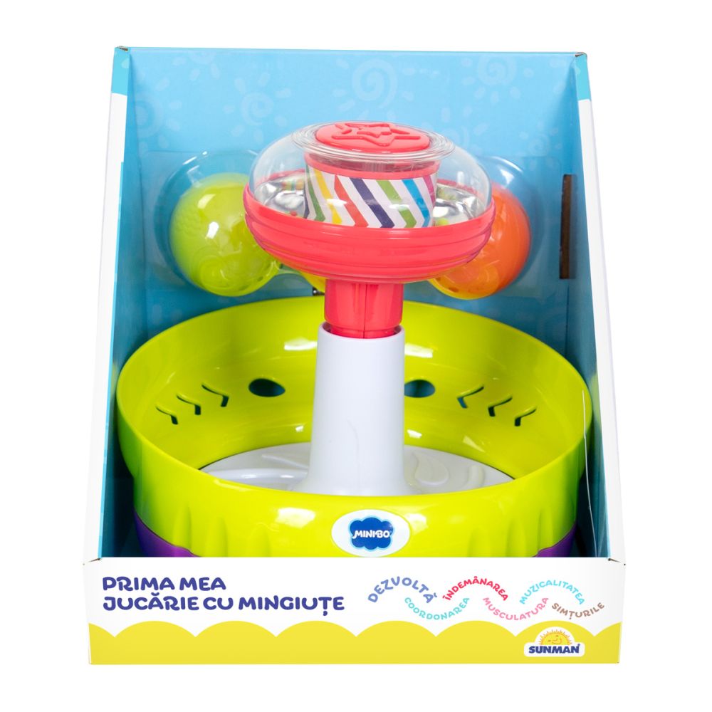 Интерактивна игра с топчета, Minibo, My First Spin Top