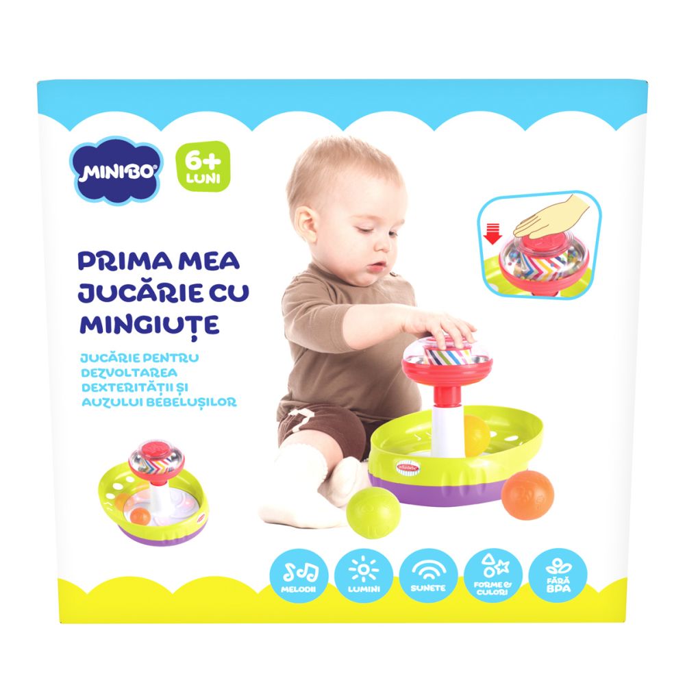 Интерактивна игра с топчета, Minibo, My First Spin Top