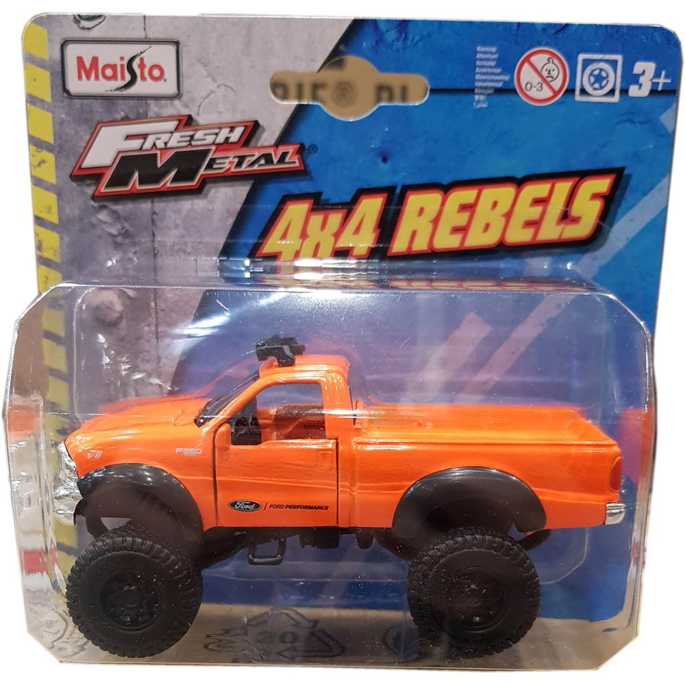 Количка Maisto Fresh Metal, 4X4 Rebels, 11 см, 1:64, Оранжево