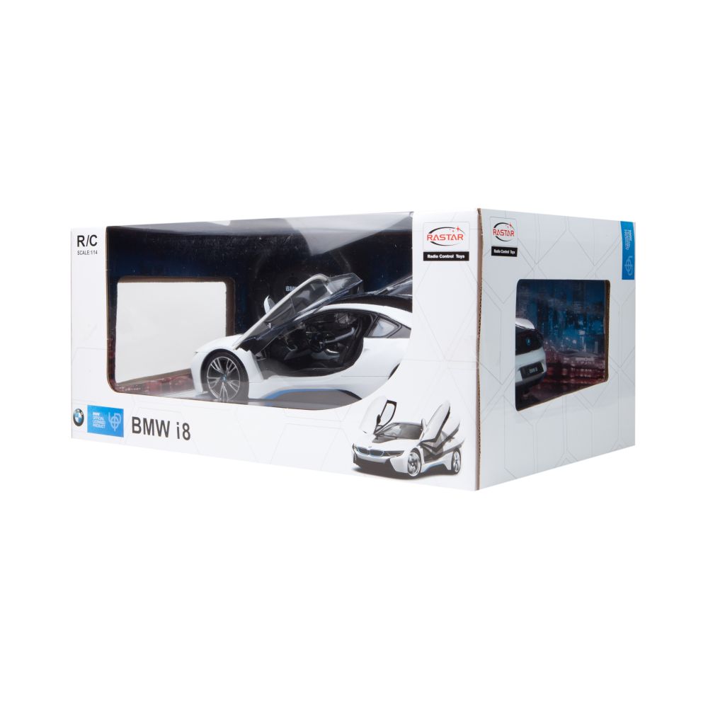 Количка с дистанционно BMW i8 Rastar, 1:14, Бяла