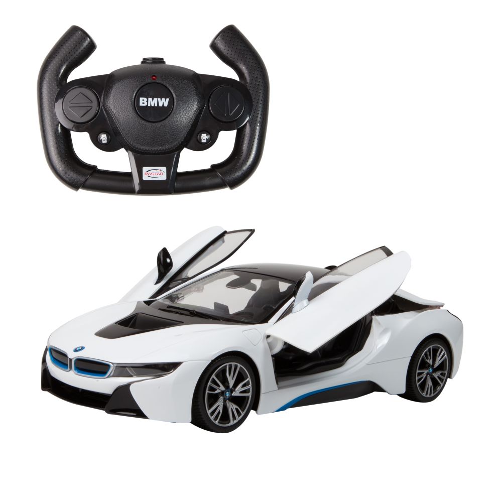 Количка с дистанционно BMW i8 Rastar, 1:14, Бяла