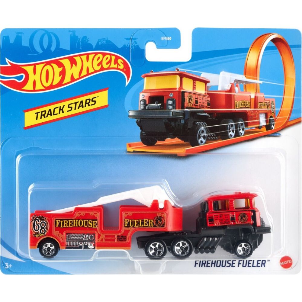 Количка Hot Wheels, Track Stars, Firehouse fueler