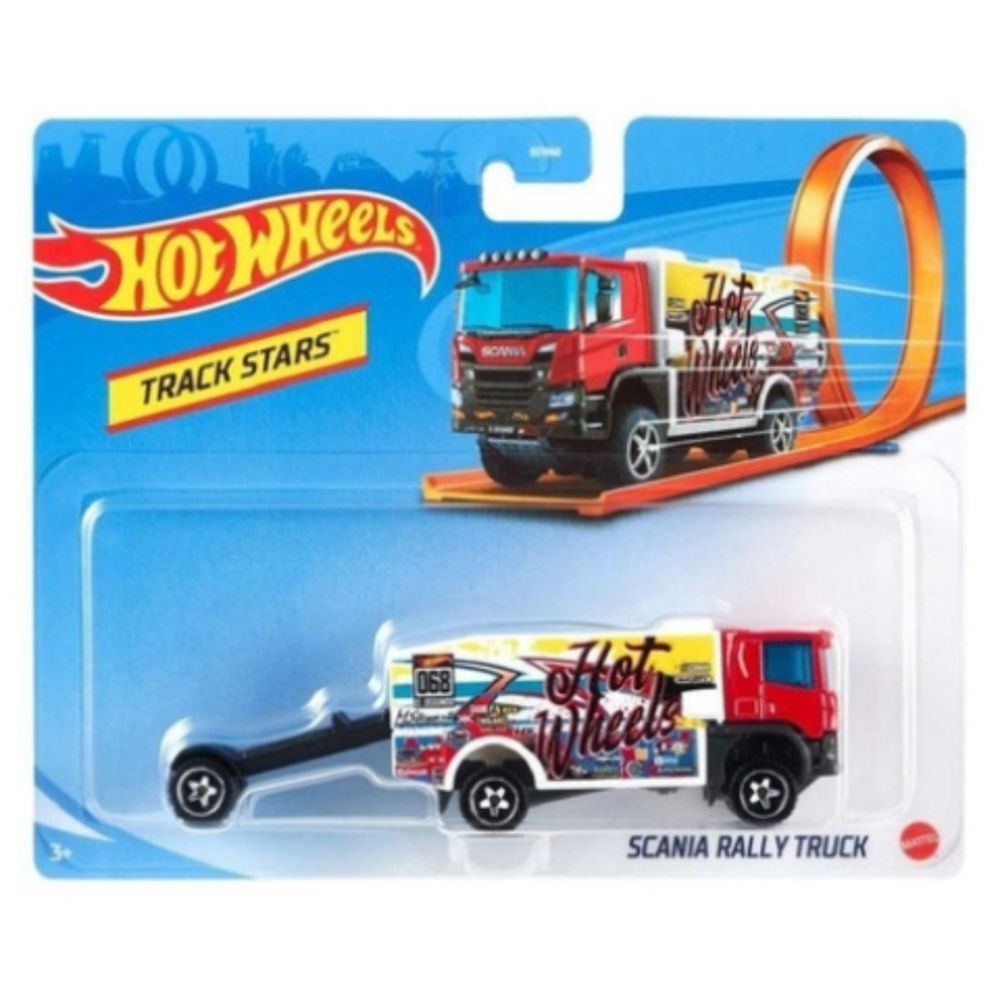 Количка Hot Wheels, Track Stars, Scania Rally Truck