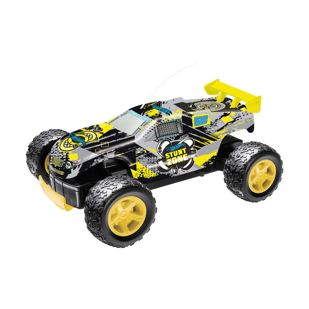 Количка с дистанционно, Hot Wheels, Rock Monster, 1:24, Жълта