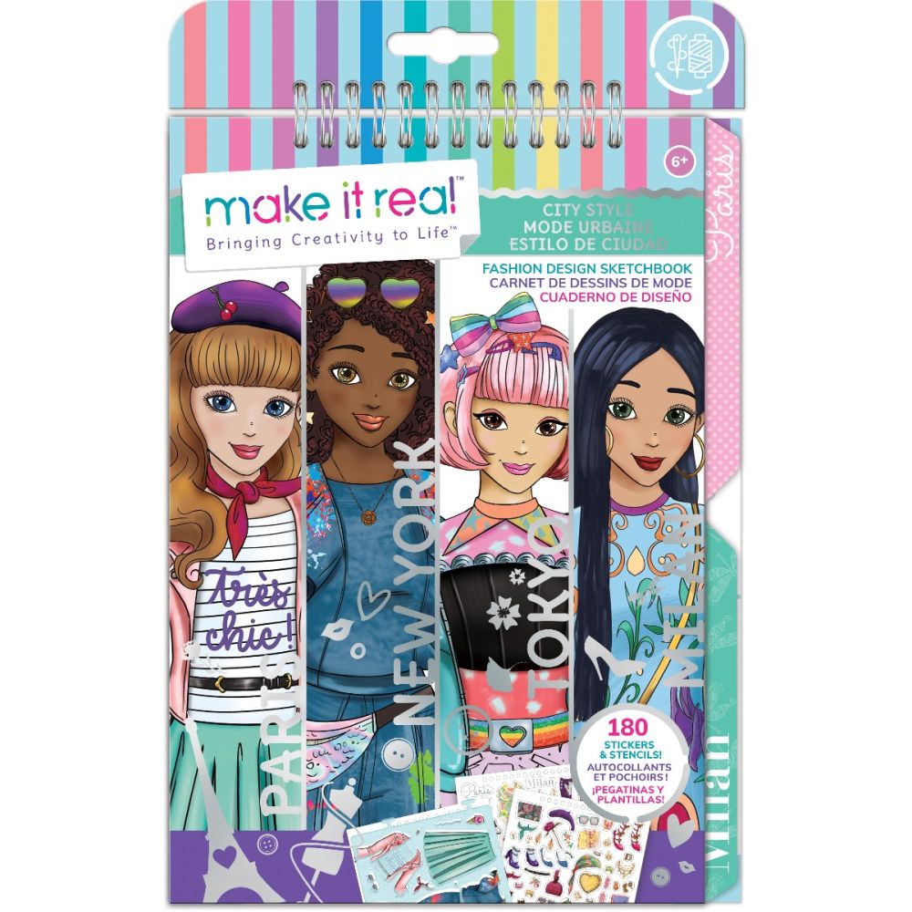 Творчески комплект Make It Real, Тефтера на дизайнера City Style