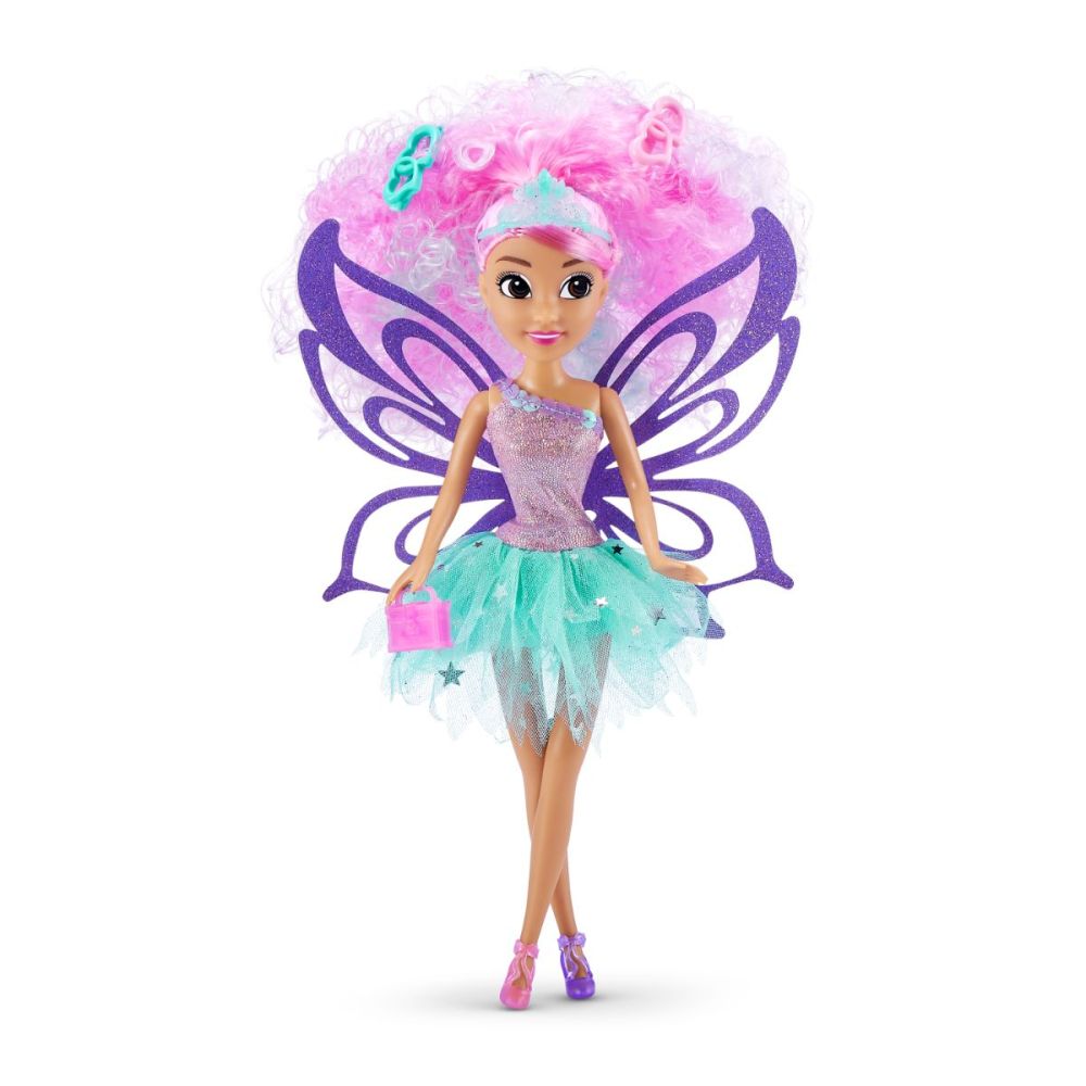 Комплект за игра Sparkle Girlz, Кукла Hair Dreams, Розова