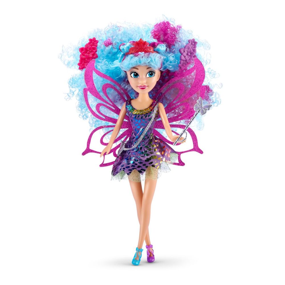 Комплект за игра Sparkle Girlz, Кукла Hair Dreams, Синя