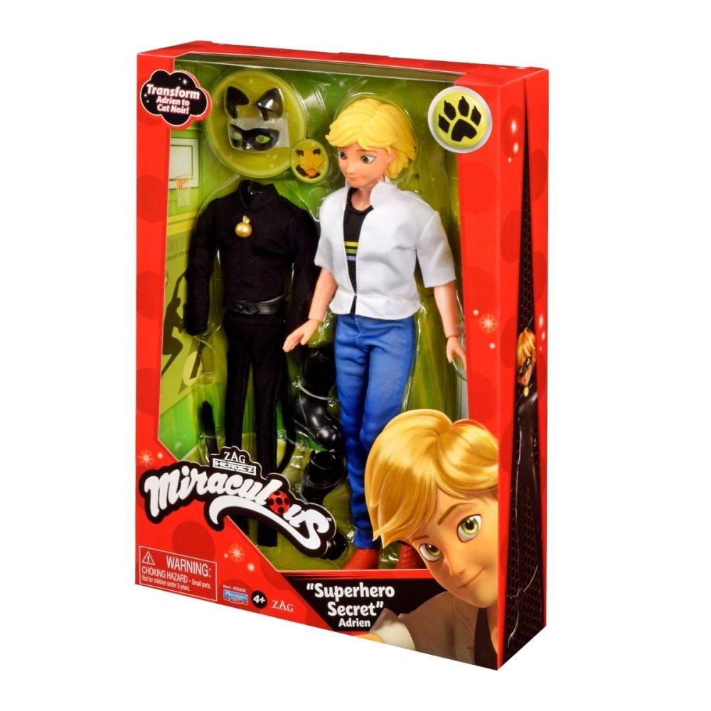 Кукла Адриен с дрехи за преобличане, Miraculous Ladybug, 30 см