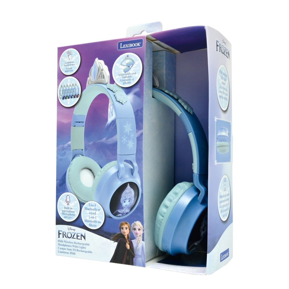 Сгъваеми кабелни слушалки с Bluetooth, Lexibook, Disney Frozen